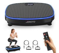 JOROTO Vibration Plate Exercise Machine with Bluetooth Music & 6-Color LED Lights, Home Fitness Vibration Platform for Lymphatic Drainage & Weight Loss, 120 Intensity Levels for Whole Body Workout