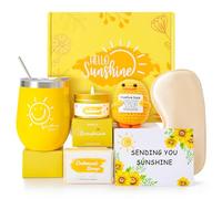 JORTINE Birthday Gifts For Women,7pcs Pamper Gifts For Her,Sunshine Birthday Gifts for Her ,Unique Relaxing Self Care Gift Sets, Get Well Soon Gifts Box For Best Friend, Mum, Wife, Girls, Sister