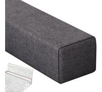JORTUIO Mattress Gap Filler for Queen King Single Doubl Bed, Bed Gap Filler Gap Between Mattress Headboard and Wall for Headboard Seams, Bed Space Cracks with Removable Cover(Dark Grey,100x8x25cm)