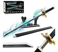 Jorumo Demon Slayer Swords Building Sets for Adults and Kids, 40in Tokitou Muichirou Sword Building Block with Scabbard and Stand, Anime Sword Building Toy Katana Demon Slayer Gift, 771 Pcs