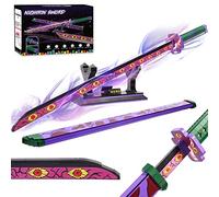 Jorumo Sword Building Set, 39in Kokushibo Sword Building Block with Scabbard and Stand, Handmade Cosplay Anime Sword Toy Building Set for Collecting and Gifting, 789 pcs