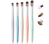 Jorun 5 Pcs Acrylic Nail Brush Set - Professional Size 4/6/8/10/12 Acrylic Brush for Acrylic Powder & Acrylic Monomer Liquid Nail Art Brushes - Acrylic Brushes for Nails for DIY Home