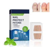 JORUN 72 Pcs Fungal Nail Treatment Patches - Fungal Nail Treatment for Toenails Extra Strong 8 Hours Repair - Natural Fungal Nail Patches Nighttime Fungus Nail Treatments