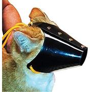 JorVet Cat Muzzle -Large Size | Durable Black Plastic with Adjustable Drawstring | Secure Fit for Large Cats & Brachycephalic Breeds | Veterinary-Quality Restraint for Grooming & Exams