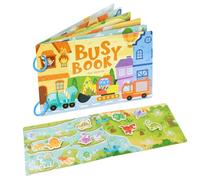 JORYEE Quiet Sticker Book for Children - Farm Alphabet Cognitive Educational DIY Magic Reusable Early Learning Toy