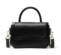 Joryin Straw Crossbody Purse for Women. Woven Top Handle Bag Black Hobo Handbag Flap Small Straw Beach Bag for Summer