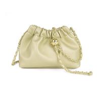 Joryin Trendy Dumpling Women's Crossbody Bag - Evening Clutch Hobo Cloud Purse, Vegan Leather-muted Gold