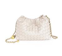Small Crossbody Bag For Women Trendy.Dumpling Bag Clutch Purse For Women Evening Bag Cloud Purse Vegan Leather Hobo Bag, Woven Leather-white, Small