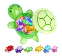 Jorzer 101Pcs Mini Turtles Glow in the Dark Resin Turtles with 6.7" Turtle Box Luminous Small Resin Animals Garden Landscaping Dollhouse Decor