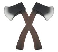 Jorzer 2Pcs Axes 11x4.9 Realistic Foam Axe Hatchet Halloween Costumes for Halloween Costume Party Axe Foam Costumes Toy Prop Costume..