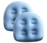 Jorzer 2Pcs Inflatable Booster Seat 18.5x14.6x5.9'' Spa & Back Support Inflatable Hot Tub Seat with Suction Cup Hot Tub Seat PVC Hot Tub Booster Seat,Blue