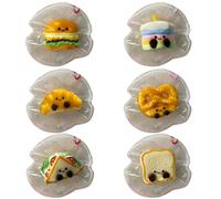 Jorzer .6PCS Squish Toys Cute Mini Food Stress Ball Keychain Portable Stress Relief Squeeze Sensory Toys for Adults Kids TOYS_AND_GAMES