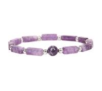 Jorzer Amethyst Slimming Bracelet, Women's Bracelet with Natural Amethyst, 4000 Ions, Far Infrared, Fashion Accessory for Weight Loss Support