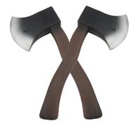 Jorzer Axes Realistic Foam Axe 2Pcs 11x4.9 Axe Prop Hatchet Halloween Costumes for Halloween Costume Party