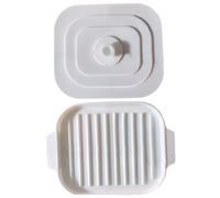 Jorzer Bacon Cooker 11x8.2x0.8'' Microwave Bacon Tray Safe and Quick Silicone Pan with Lid ＆ Handles No Mess Crispy Tray for Microwave Cooking