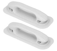 Jorzer Boat Grab Handle, 2Pcs TPU Rustproof Grab Handle with Hole, Replacement Dinghy Handrail Boat Accessory for Inflatable Rubber Dinghy Raft Kayak Decor..