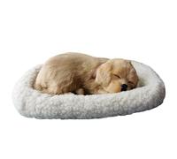 Jorzer Breathing Stuffed Animal Sleeping Dogs on Pad Realistic Breathing Dog, Interactive Plush, Battery Operation Realistic Puppy for Kids Children, Golden PET_SUPPLIES.
