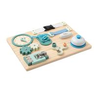 Jorzer Busy Board 9-Way Wooden Fine Motor Skills Montessori Toys Cute Activity Table for Boys Girls 1 Years + Busy Board Activity for Toddlers 1-3 Table Montessori Toys.