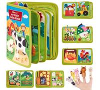 Jorzer Busy Book 3D Felt Fine Motor Skills Farm Animal Toys Educational Learning Activity Books for Toddlers 1-3 Girls Boys Toys And Games..