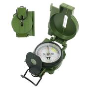Jorzer Camping Compass, Hiking Outdoor Survival Compas with Lid & Scopescale Luminous Aiming Portable Waterproof Lensatic Compass for Navigation.