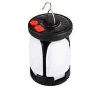 Jorzer Camping Lantern Rechargeable Solar Camping Lights Portable LED Rechargeable Tent Light Bright Collapsible Waterproof Emergency Lamp for Hiking Fishing