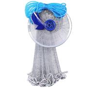 Jorzer Cast Net 8ft Hand Throw Fishing Net with Weights Nylon Professional Casting Nets with Aluminum Ring Fishing Cast Nets for Freshwater and Saltwater Bait Fish