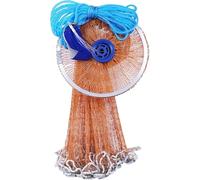 Jorzer Cast Nets for Fishing 10ft Heavy Duty Nylon Fishing Cast Net with Aluminum Ring Reusable Throw Castnet for Minnow Trap Fish Nets For Net Casting Throw