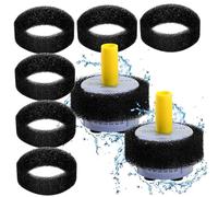 Jorzer Cat Fountain Filter 3'' Round Pet Water Fountain Filter Filtering Hair, 8Pcs Dust ＆ Debris Foam Cat Water Sponge Fit for 84oz/2.5L Pet Fountains SUPPLIES.