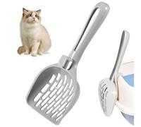 Jorzer Cat Litter Scoop, Non Stick Litter Scoop with Hook Kitty Scooper Easy Sifting with 8-Shaped Hole for Box Clumping Crystal Litters Pellets