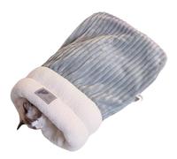 Jorzer Cat Sleeping Bag Warm Cat Bed with Cover Soft Cozy Dog Sleeping Bag Pet Cave Bed for Autumn and Winter 17.7x21.3 Inch Blanket Cave Nest Hideaway Covered