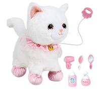 Jorzer Cat Toys for Kids Interactive Voice & Touch Activated Robot Cat with Remote Control Leash Walking Talking Kitten for Boys and Girls