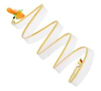 Jorzer Cat Tunnel 26x10 Inch Foldable Self-Play Cat Spiral Toy with Feathers & Fluffy Mouse & Bell Interactive