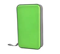 Jorzer CD Case CD Holder Case Wallet DVD Binder DVD Organizer Storage Bag Hard Plastic 80 Capacity Portable Green