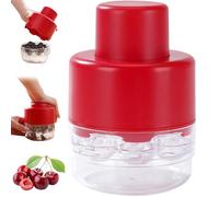 Jorzer Cherry Pitter Tool Cherry Pitter, 7 Holes Cherry Pitter Tool Pit Remover, Quick Release Cherry Seed Remover, Detachable Portable Cherry Pit Remover