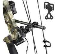 Jorzer Compound Bow Cable Slide, 1.8x1.0x0.7 Inch Aluminium Alloy Compound Bow String Replacement Black String Stop Accessories