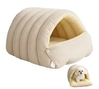 Jorzer .Cozy Cat Bed, Removable Soft Warm Closed Cat House Cave Bed Washable Pet Sleeping Bag with Button for Winter Cold Weather 17.7x11.8x7.5 PET_SUPPLIES