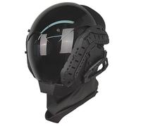 Jorzer Cyberpunk Mask with Guide Rail - Futuristic Punk Mask for Cosplay, Party, Halloween & Music Festival