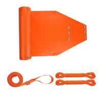 Jorzer Deer Drag Sled, 500lbs Thickened Tear-Resistant Deer Sled with Ropes & Handle for Game Dragging, Hunting, Ice Fishing Orange Sporting Goods.