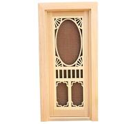Jorzer Dollhouse Door 1 12 Scale Dollhouse Furniture Wooden Miniature Door Mini Screen 1 12 Scale Furniture Mini Miniature/Accessories