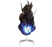Jorzer Fake Flame Fake Fire Halloween Realistic Illuminated Fireball Artificial Fake Fire Floating Props No Flame for Halloween Party Cosplay Playing Carbon Black