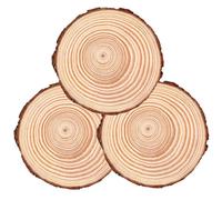 Jorzer Garden Stepping Stones Pavers for Outside Walkway, 3PCS 7.1-7.9 Inch Wooden Garden Pathway, Non Slip Yard Stepping Stones for Outdoor Yard Lawn Patio