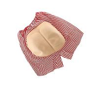 Jorzer Halloween Funny Red Fake Ass Butt Exposed Shorts Spoof Masquerade Party Costume Open Ass Trousers Beach Shorts Bachelor Halloween Party Tricky Toys