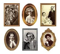 Jorzer Halloween Picture Frame 6 Sheets 3D Changing Face Moving Picture Creepy Portrait 3D Halloween Pictures for Scary Halloween Decorations Castle Haunted House