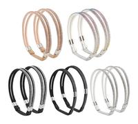 Jorzer High Heels Shoe Strap Extenders - Rhinestone Elastic Laces - 5 Pairs (10PCS) - Adjustable & Detachable - Skid-proof - High-grade Materials - Wide Application - As Shown
