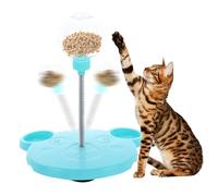 Jorzer Interactive Cat Toy Treat Dispensing Feeder Toy Leaking Treats Ball Pet Feeder Cat Teaser Leakage Ball Blue Pet Toys Hit The Leaking Food