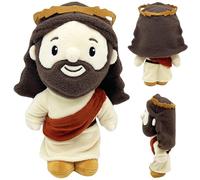 Jorzer Jesus Plush Doll, 11 Inch Cute Soft Jesus Stuffed Doll, Religious Christian Toys for Christian Church Party Favors Christmas Toys Games.