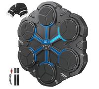 Jorzer Kids Boxing Machine 3 Modes 3-Speed Music Boxing Machine with LED Lights Wall-Mounted Punching Trainer for Home Exercise 13.4x12.4x1.6 inch Kids, Music for