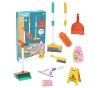 Jorzer Kids Cleaning Toy Set, Child-friendly Educational Toddler Cleaning Set Includes Mop Broom and Dustpan, Pretend Play Housekeeping Kids Toy Toys And Games.