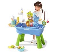 Jorzer Kids Water Table Electric Play Sink With Running Water With Removable Table Legs Educational Play Sink With 180° Rotating Faucet For Kids Park Nursery Garden Toys And Game