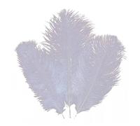 Jorzer large feathers Artificial Ostrich Feathers Crafts DIY Plume Feahter for Wedding Christmas Decoration 3PCS White